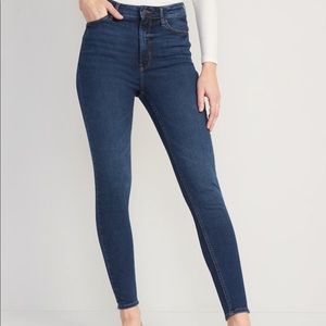 Old Navy FitsYou Extra High-Waisted Rockstar Super Skinny Jeans Womens 14 16 18